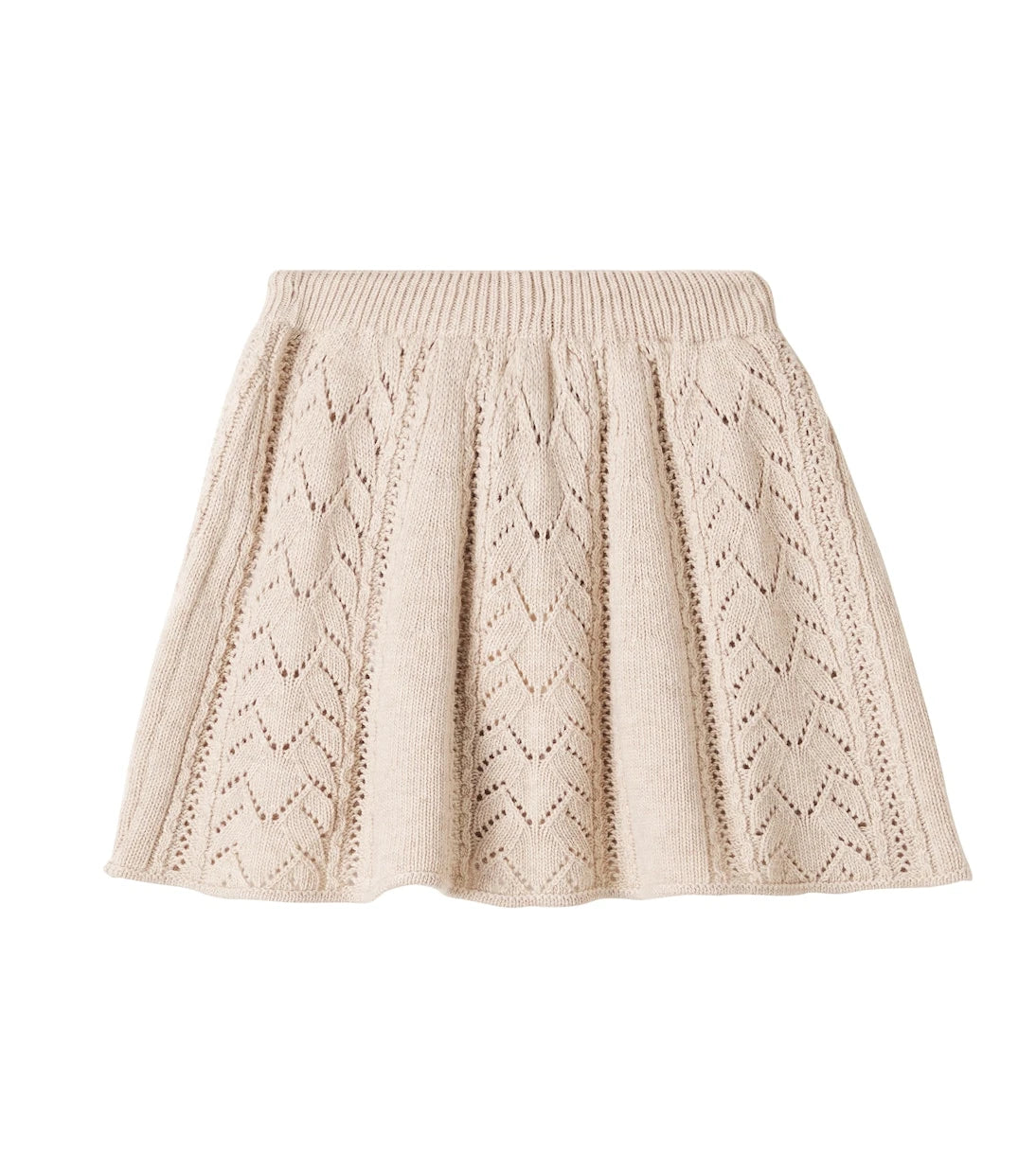 The New Society - Lila open-knit skirt