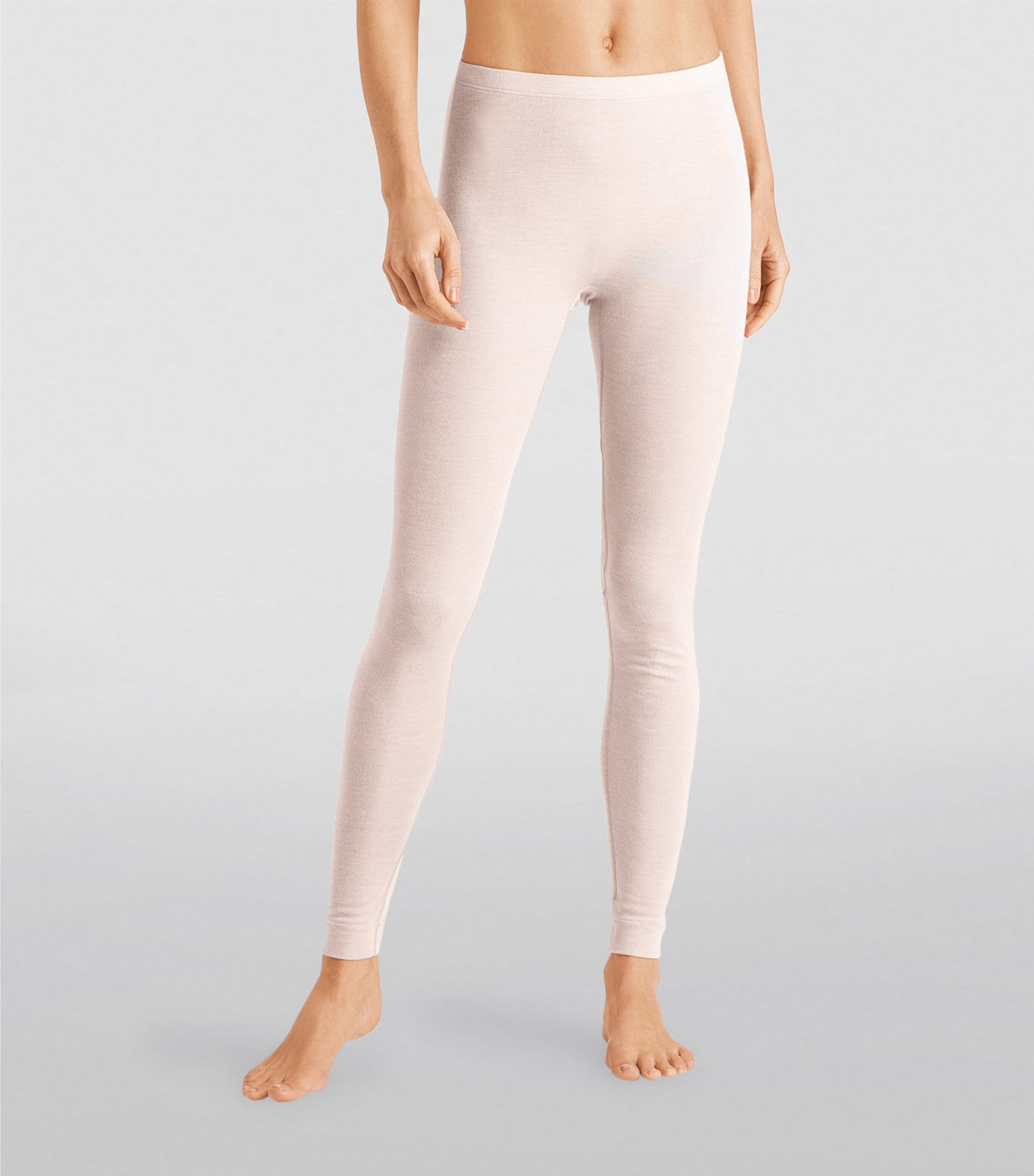 Ivory Silk-Cashmere Leggings