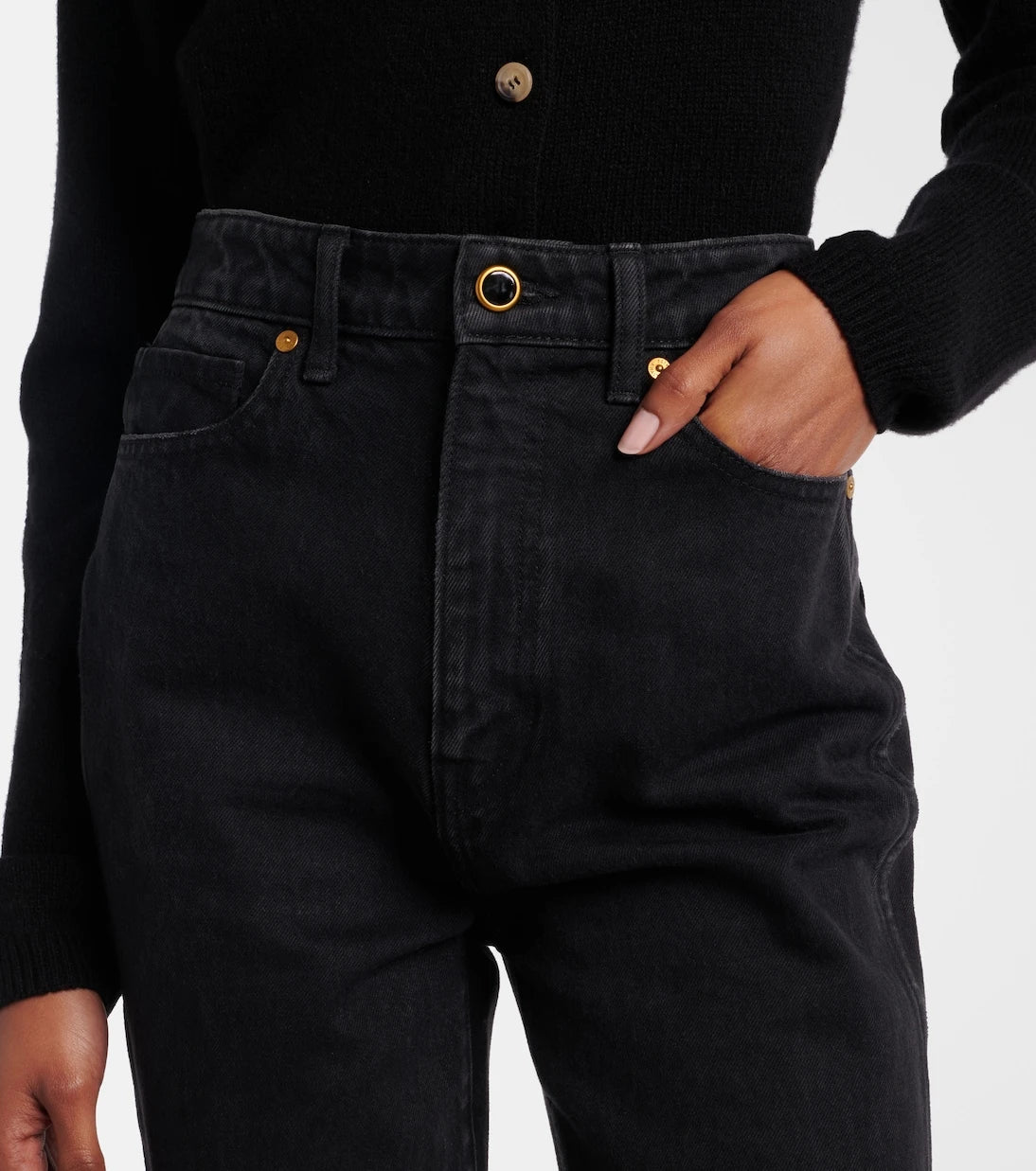 Khaite - Danielle high-rise straight jeans