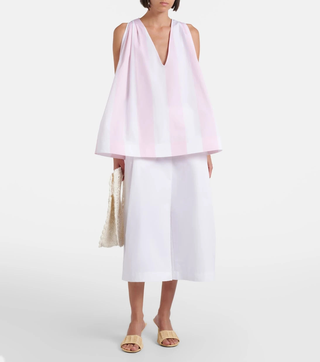 Jacquemus - Norma striped cotton poplin top