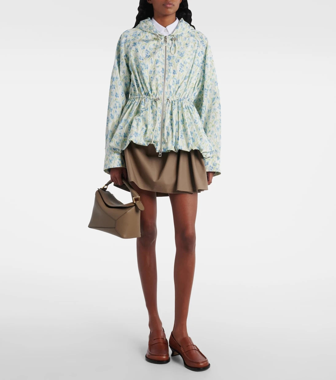 Loewe - حقيبة توت جلد صغيرة Puzzle Edge