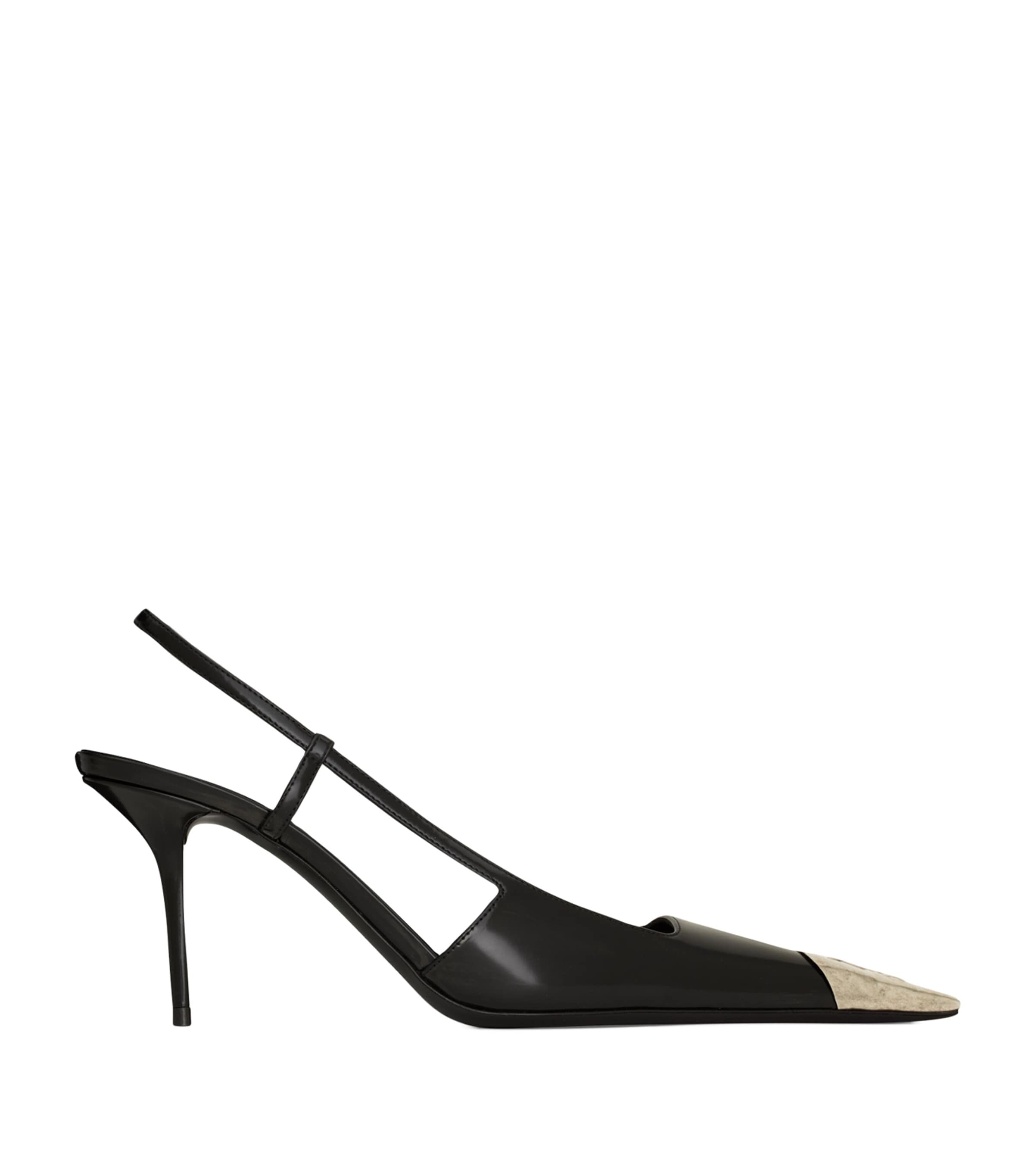Saint Laurent Leather Jeanne Slingback Pumps 75