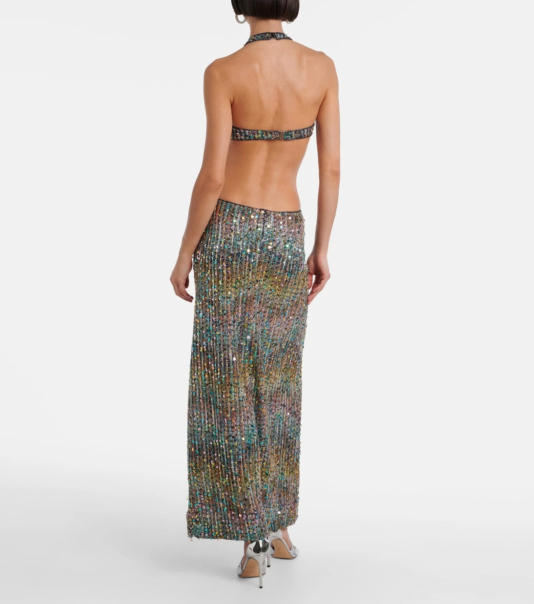 Missoni - Open-back sequined lamé gown