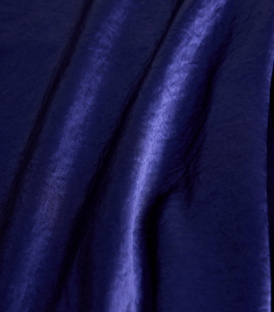 Purple Satin Maxi Dress