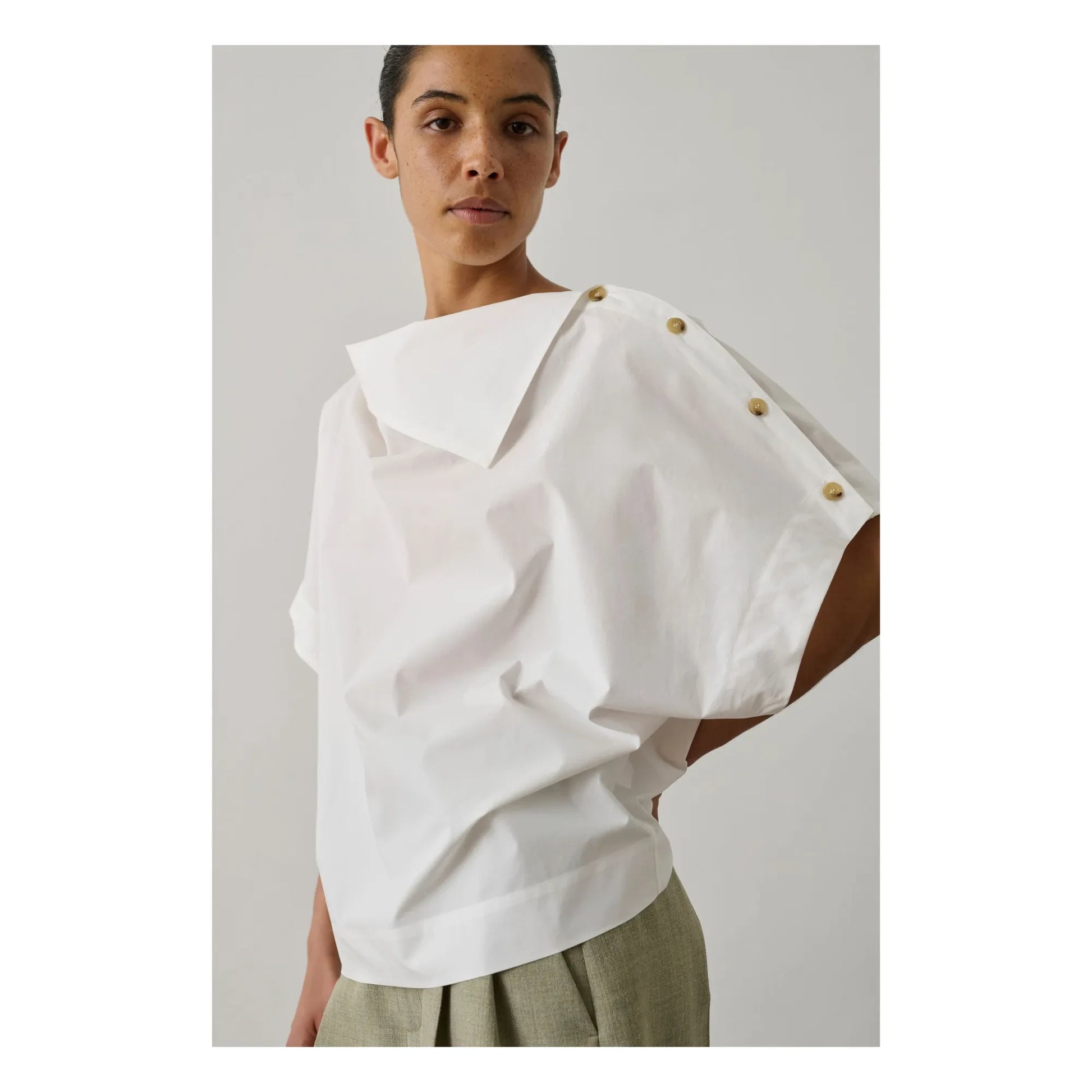 Soeur - Issa Organic Cotton Blouse | Off white