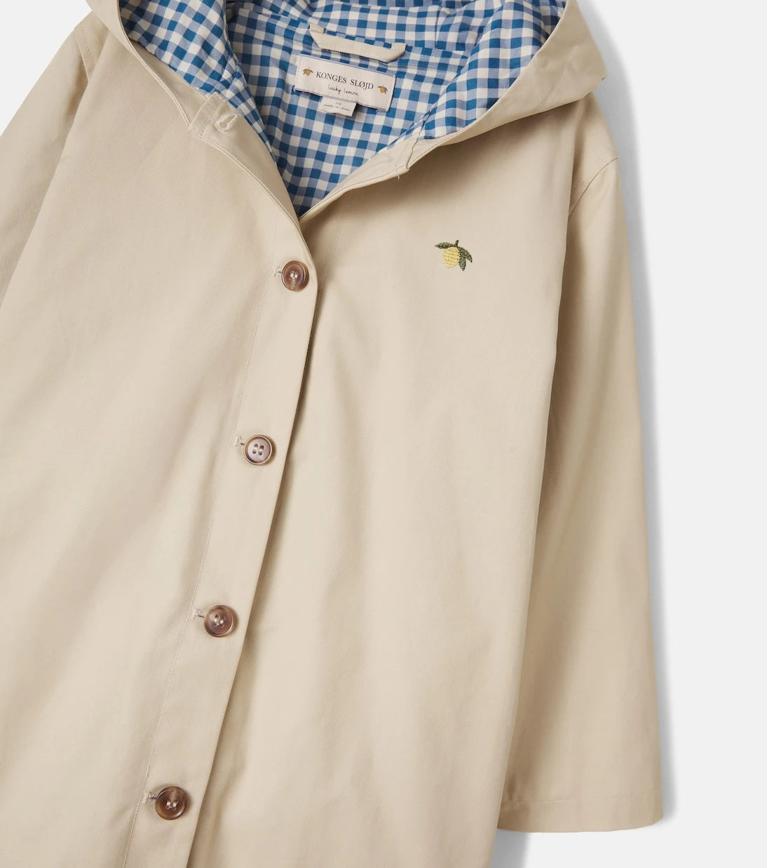 Konges Sløjd - Hooded cotton trench coat