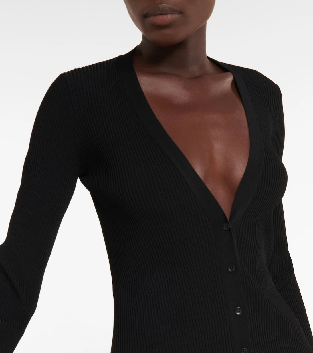 Alaïa - Long-sleeved midi dress