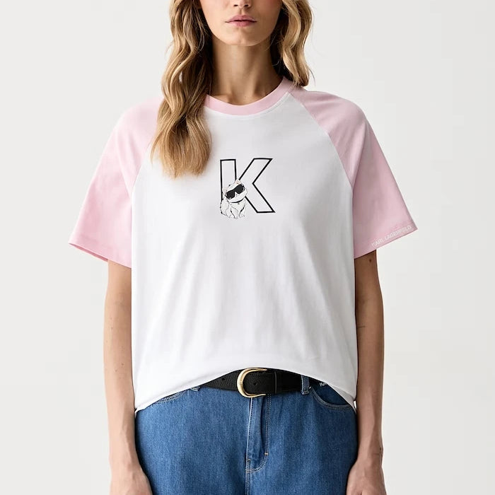 Karl Lagerfeld тениска дамска от памук IKON