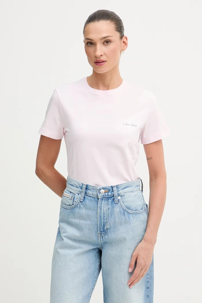 Calvin Klein Jeans kadın pamuklu tişört 2'li