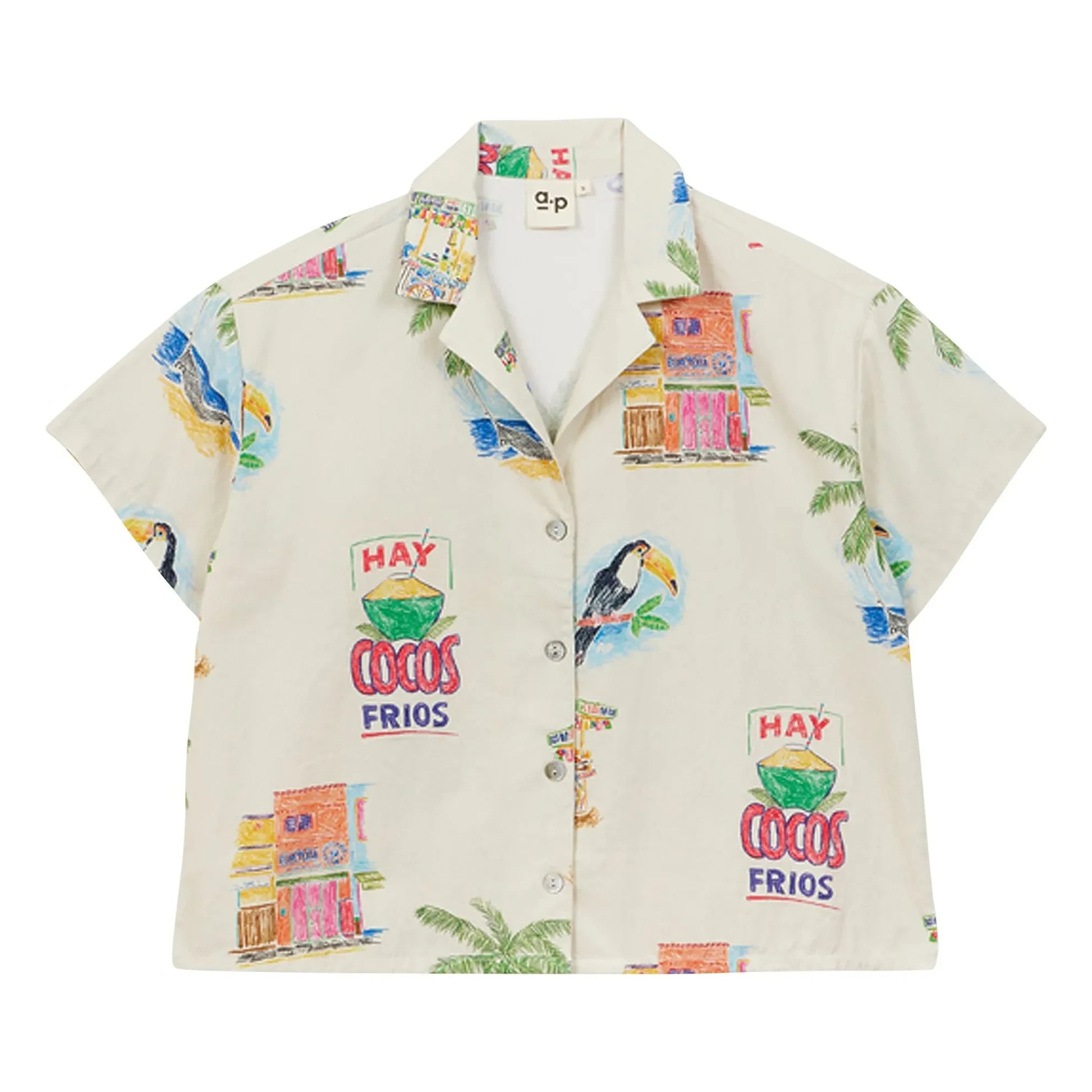a.p - Cocos cotton shirt | Cream