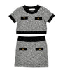 Knitted Monogram Top and Skirt Set (2-12 Years)