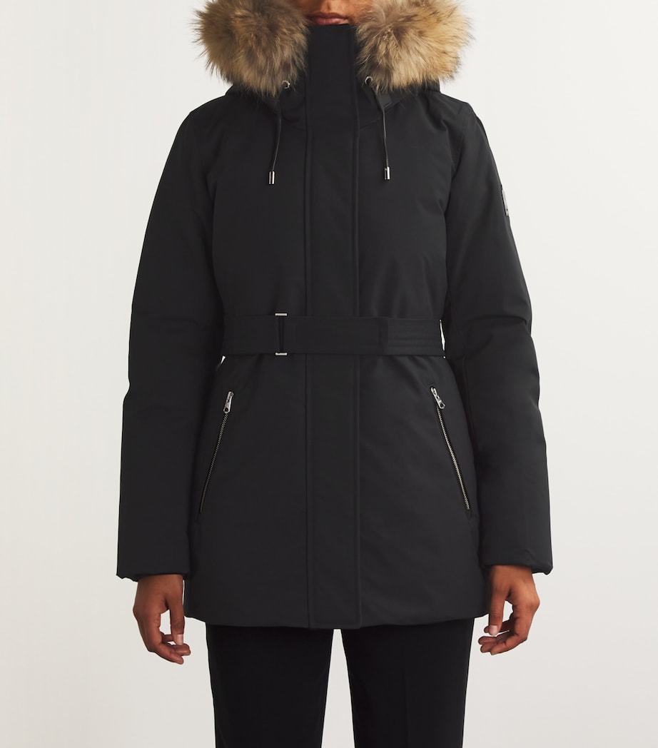 Mackage Black Fur-Trim Jeni-FZ Down Coat