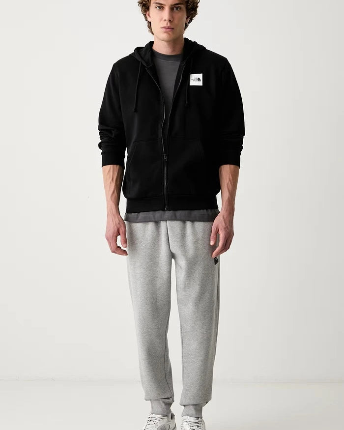Kapüşonlu, fermuarlı erkek pamuklu The North Face Box Regular sweatshirt