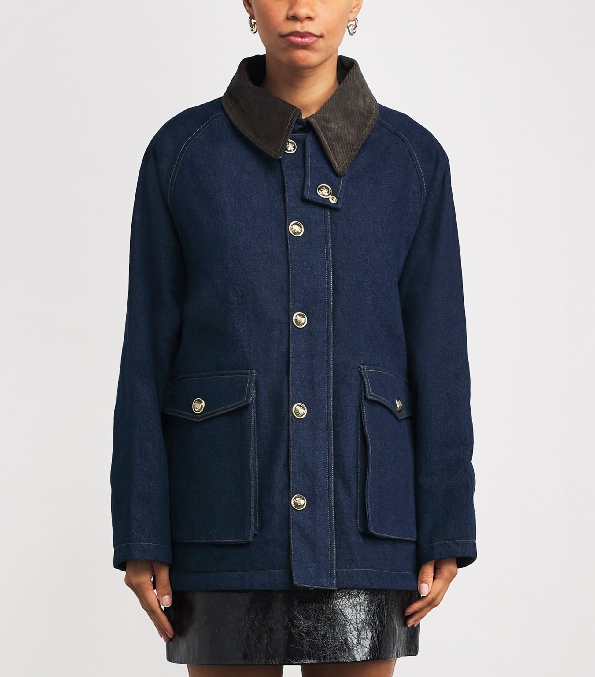 Sandro Paris Blue Denim Chore Jacket