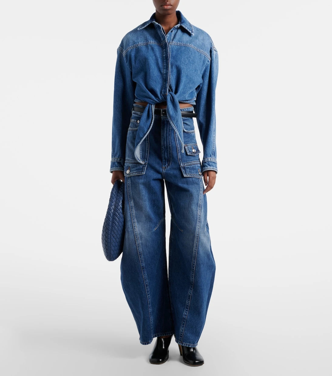 Sportmax - Violino barrel-leg jeans