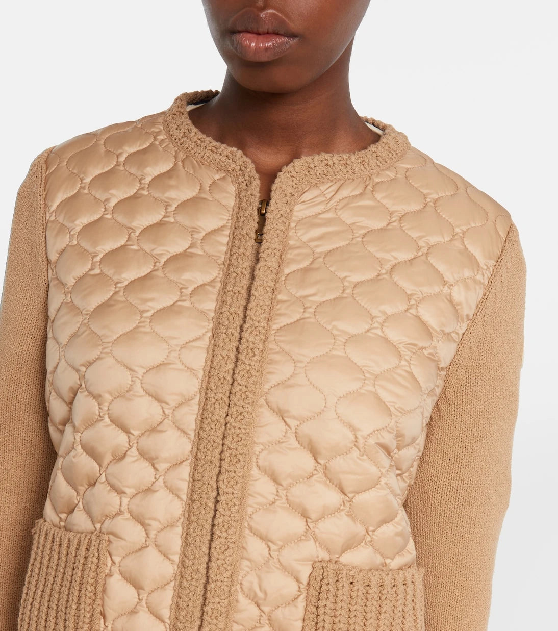 Moncler - Down-paneled cardigan