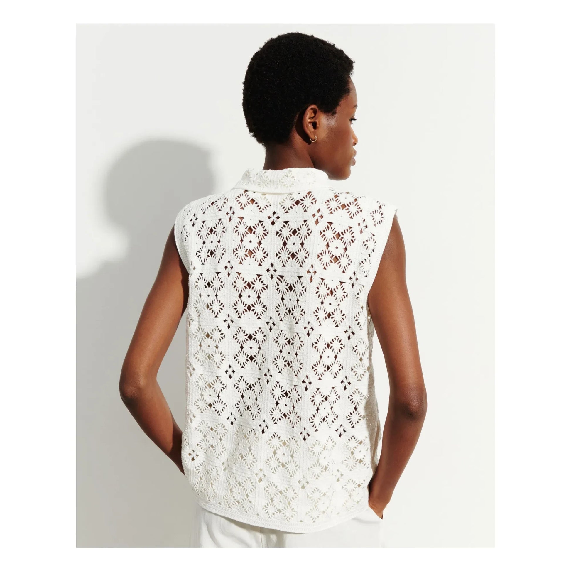 Bompard - Cotton Sleeveless Shirt | Natural