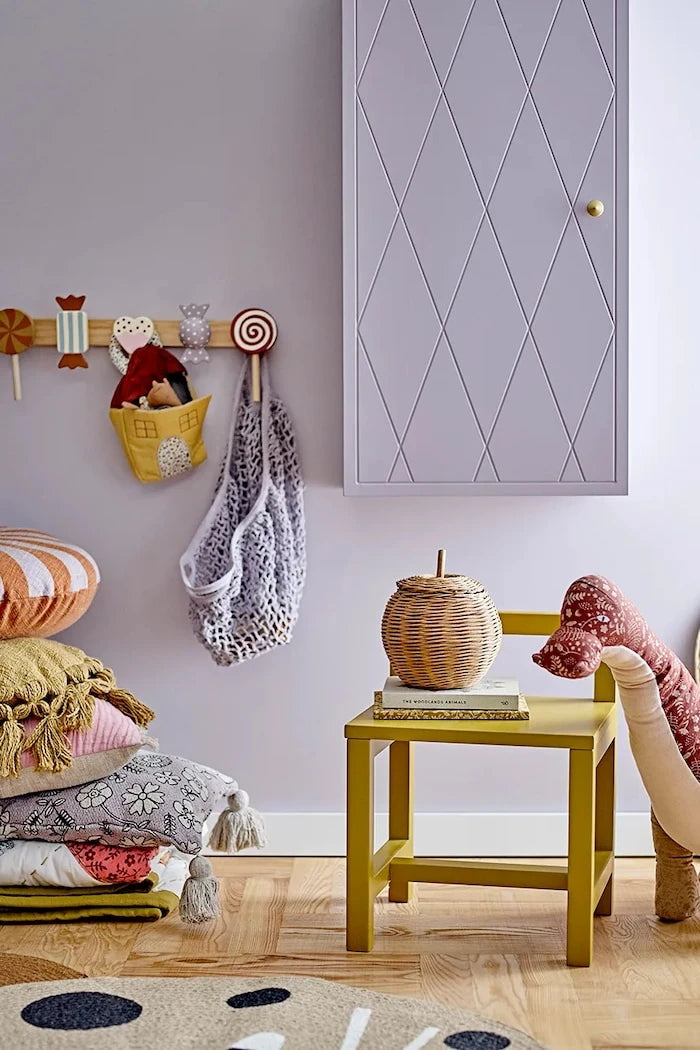 Килим от юта Bloomingville Naffie 104 x 100 cm