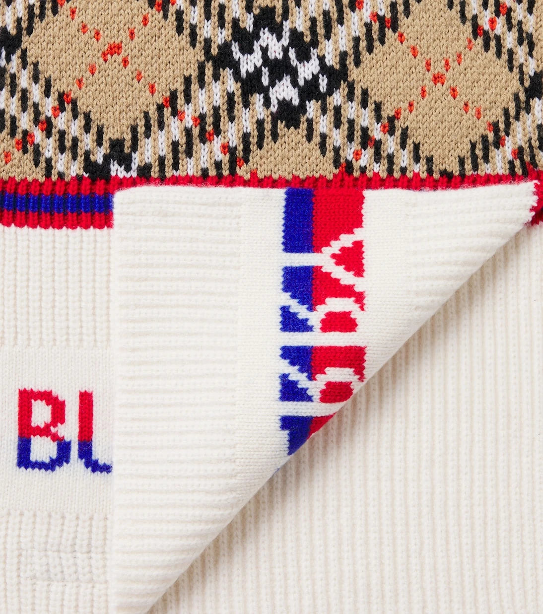 Burberry Kids - Burberry Check wool scarf