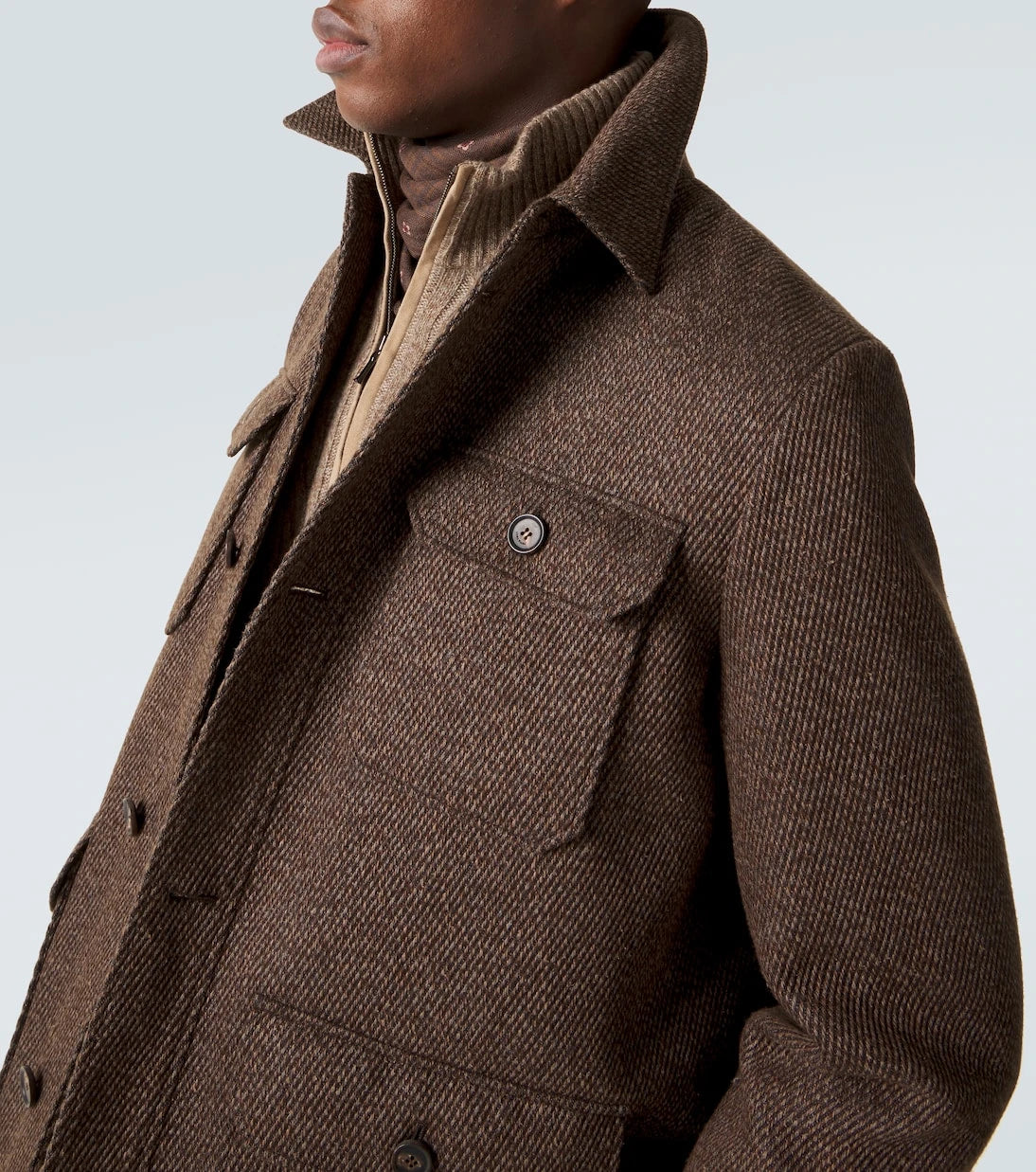 Loro Piana - سترة أندوفر من مزيج الكتان والكشمير