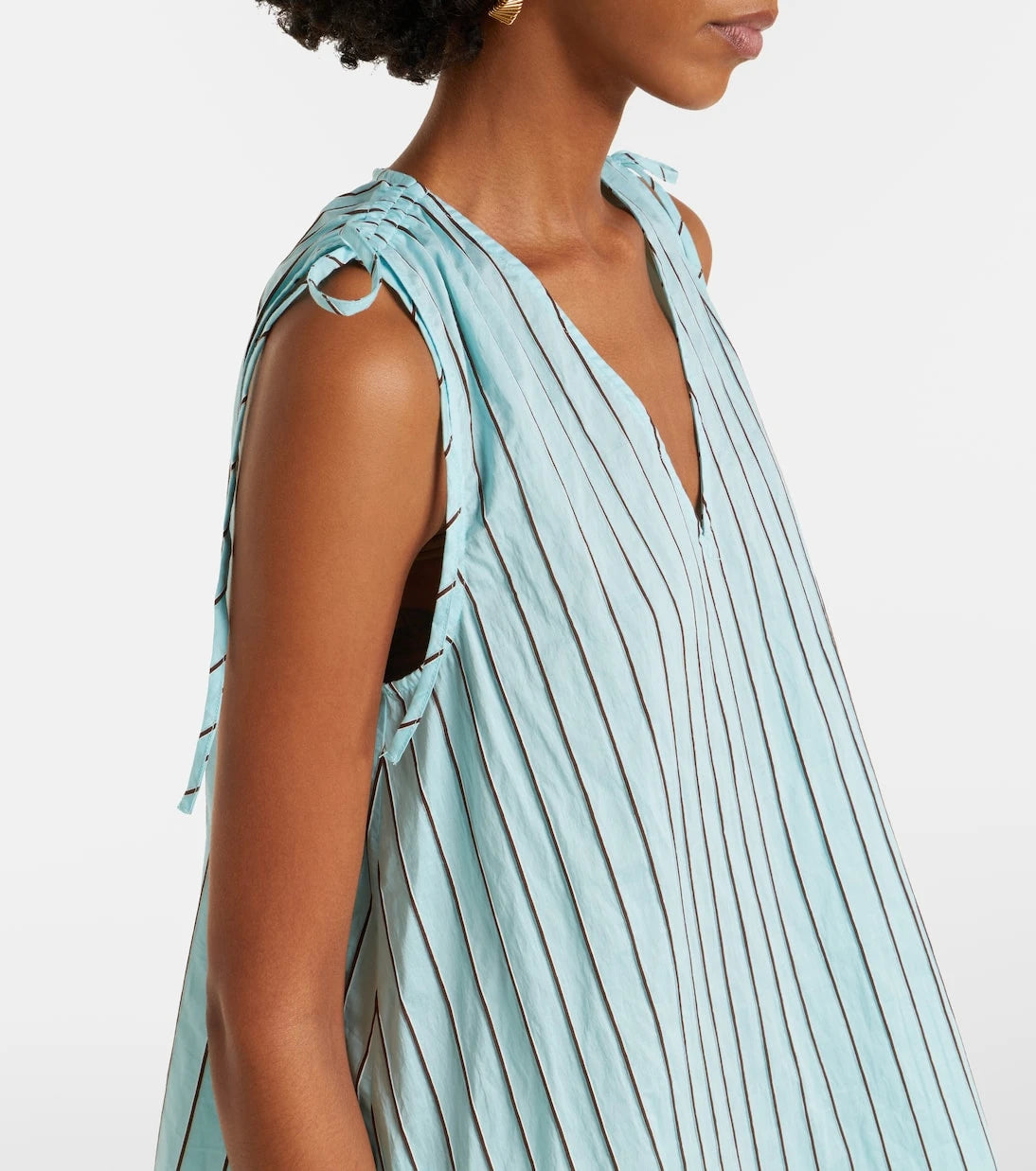 Staud - Elena cotton-blend minidress
