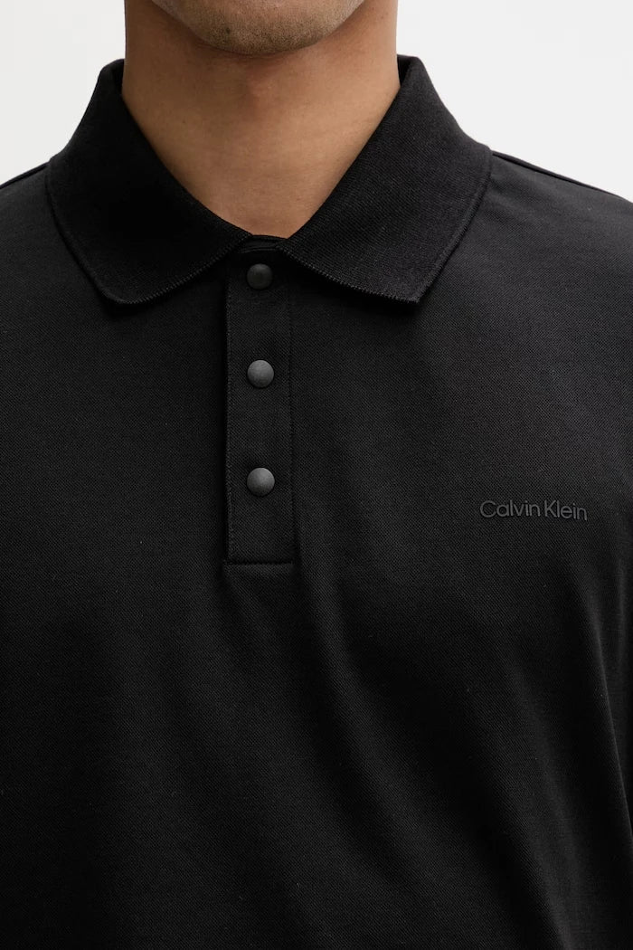 Calvin Klein Тениска с яка мъжка с памук