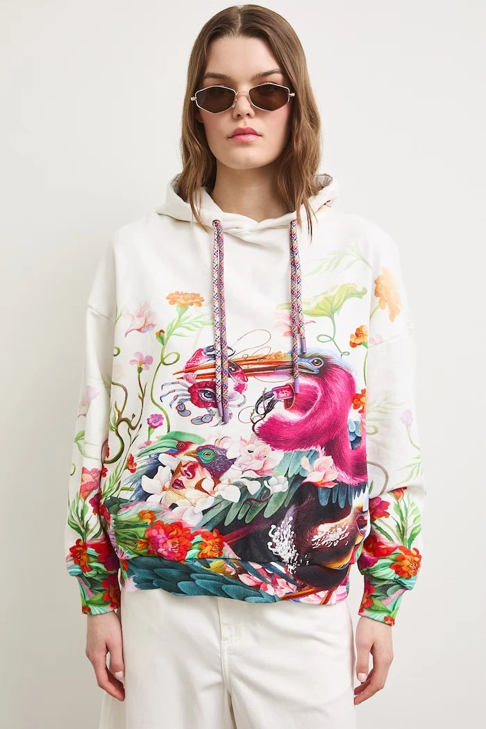Pamuklu kadın kapüşonlu sweatshirt Medicine