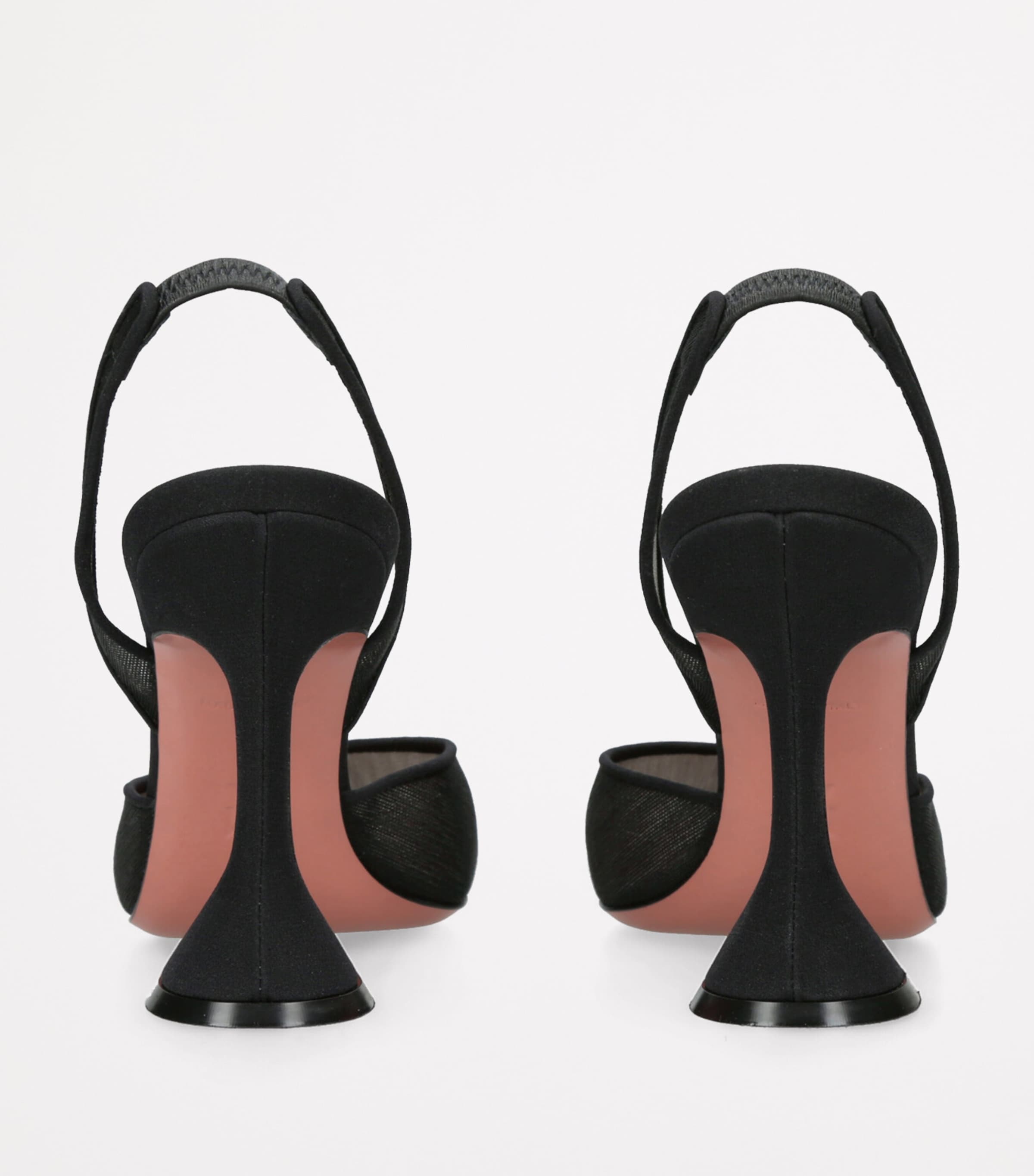 Mesh Holli Slingback Pumps 95 BLACK