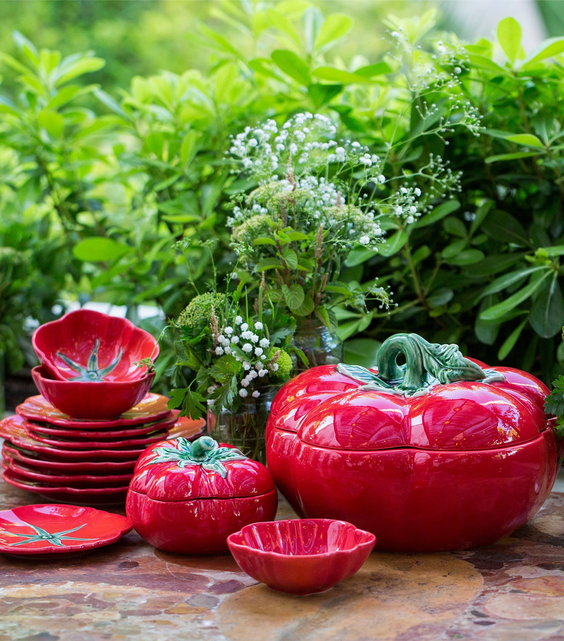 Lidded Tomato Bowl (15.5cm)