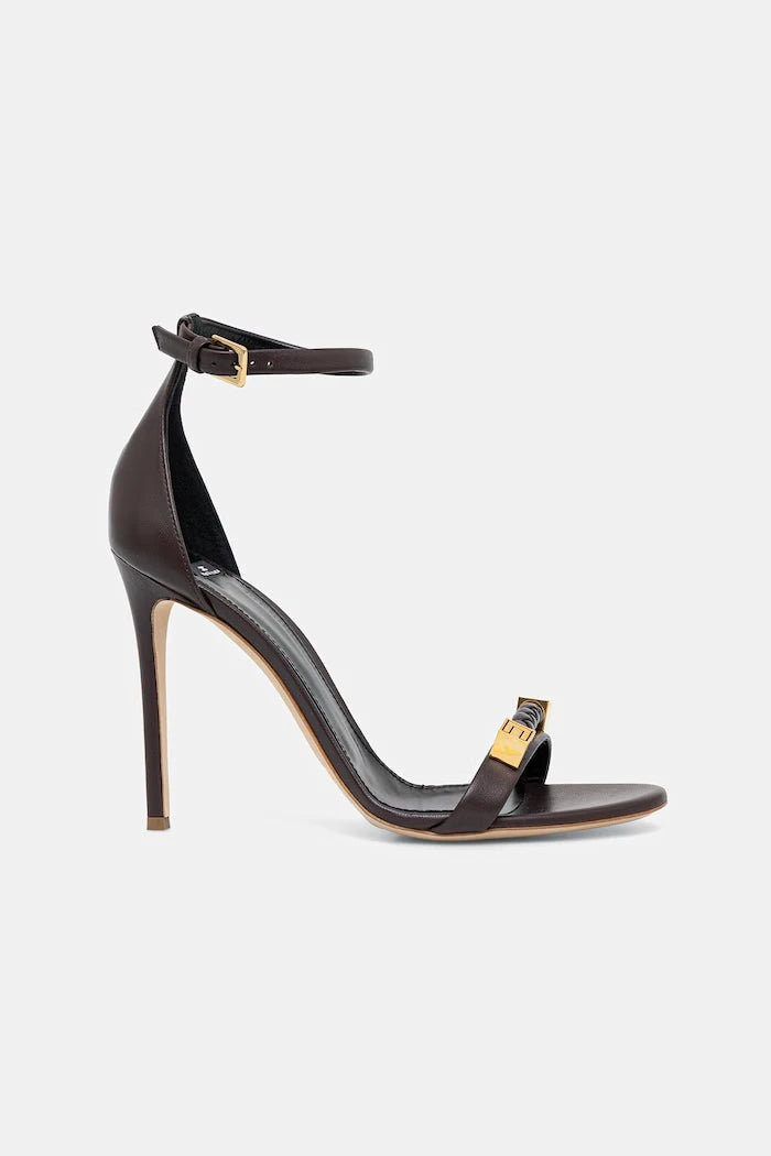 Кожени сандали Elisabetta Franchi