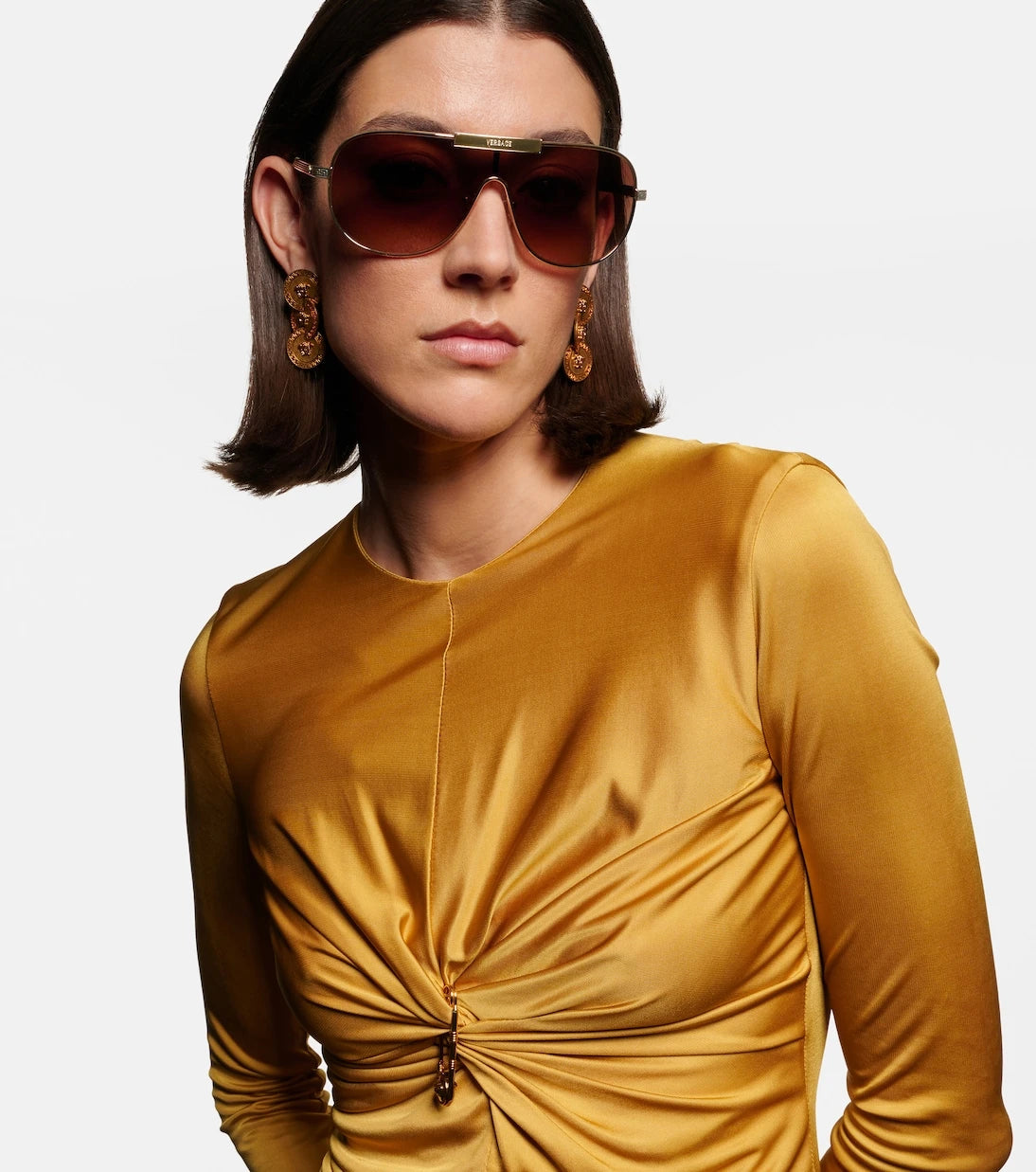 Versace - Greca Flow shield sunglasses