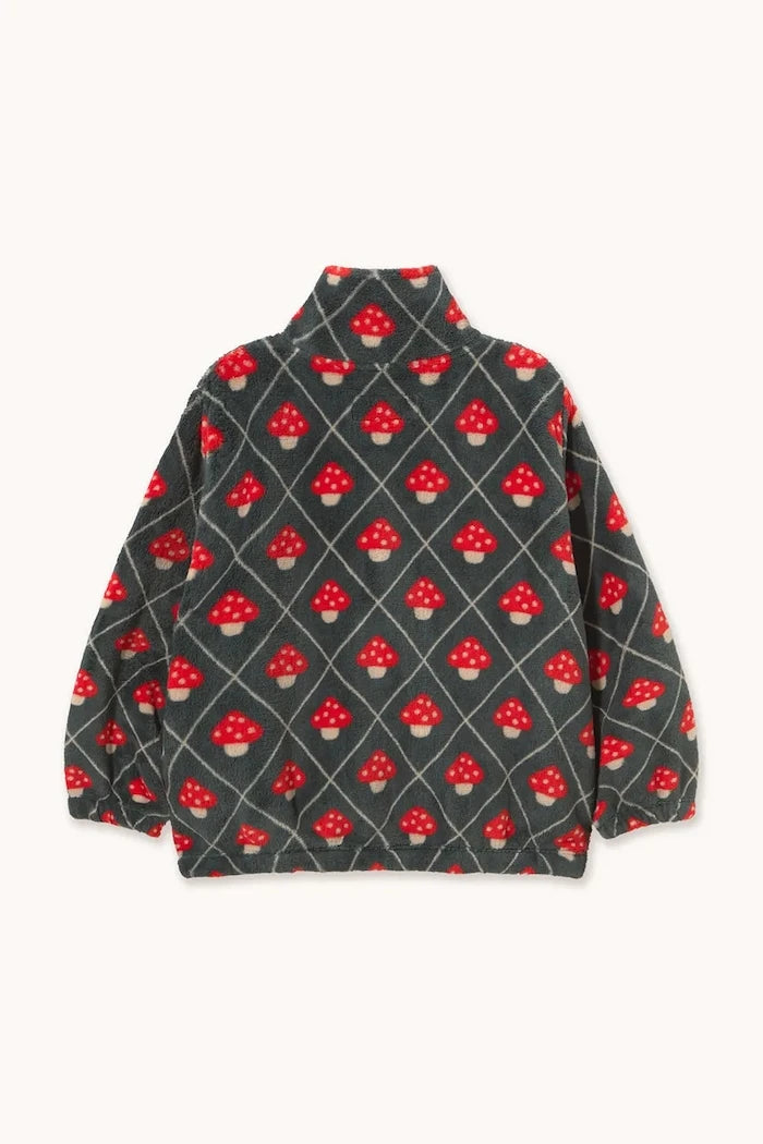 Çocuklar için fermuarlı polar sweatshirt MUSHROOMS POLAR JACKET