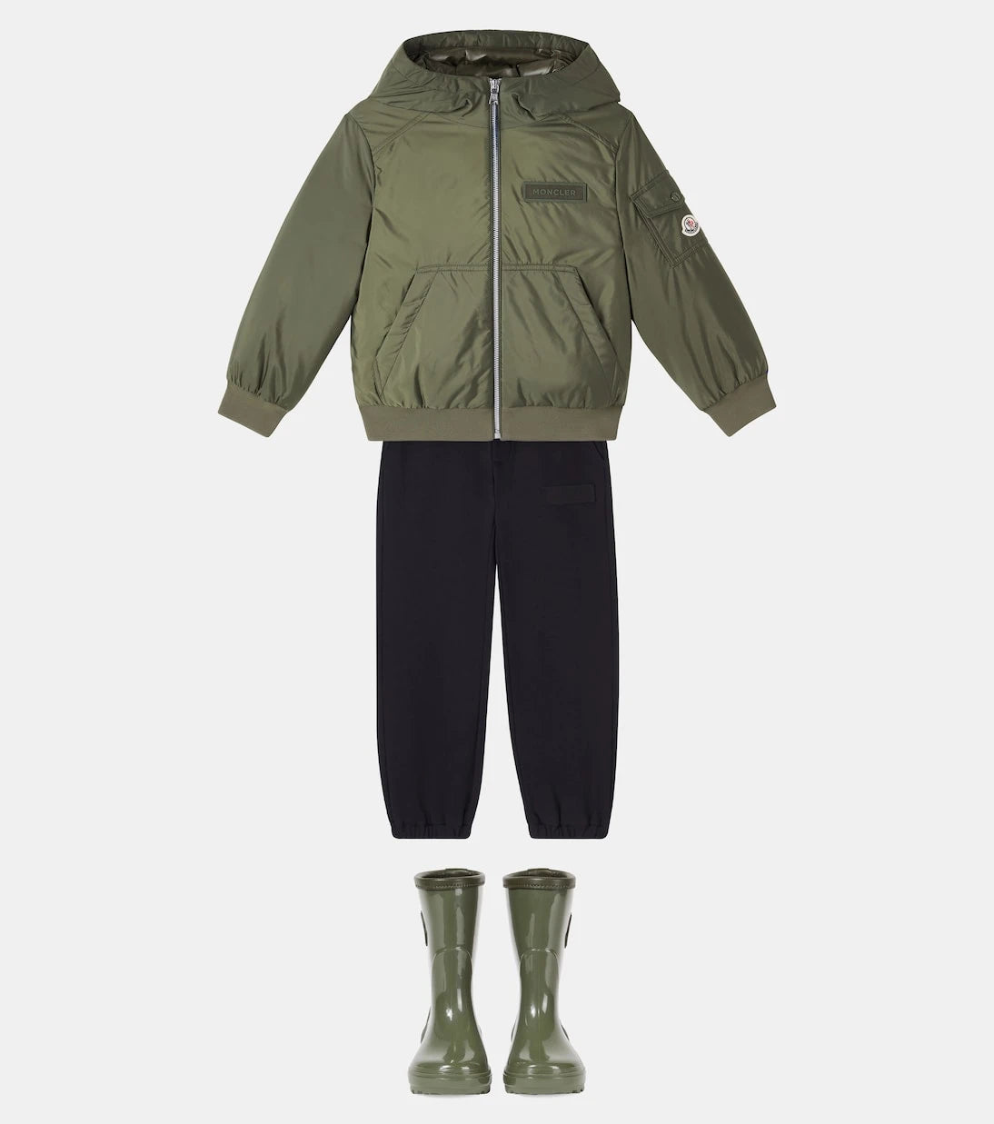 Moncler Enfant - جاكيت Duncer المنتفخ بغطاء رأس