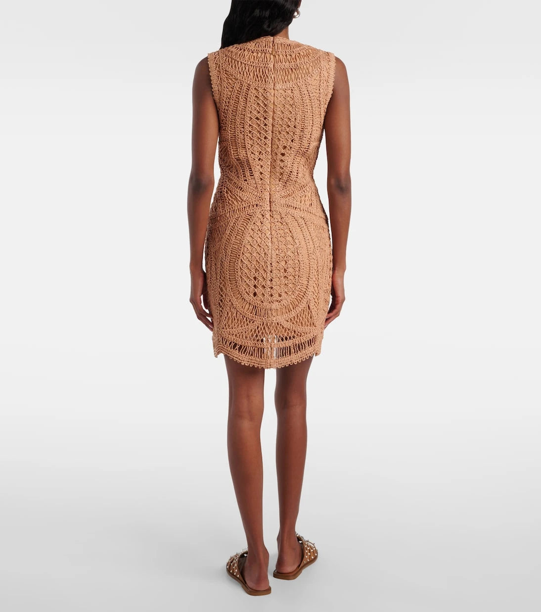 Simkhai - Coen raffia-blend minidress