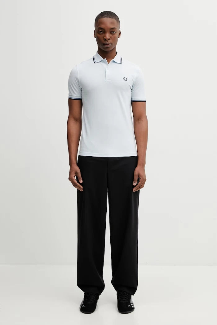 Памучна тениска с яка Fred Perry