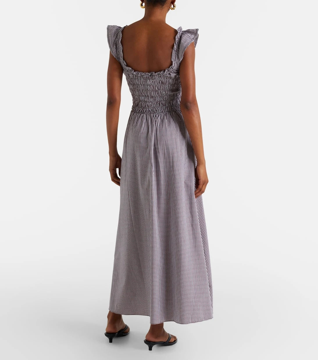 Faithfull - Eudora gingham cotton-blend maxi dress