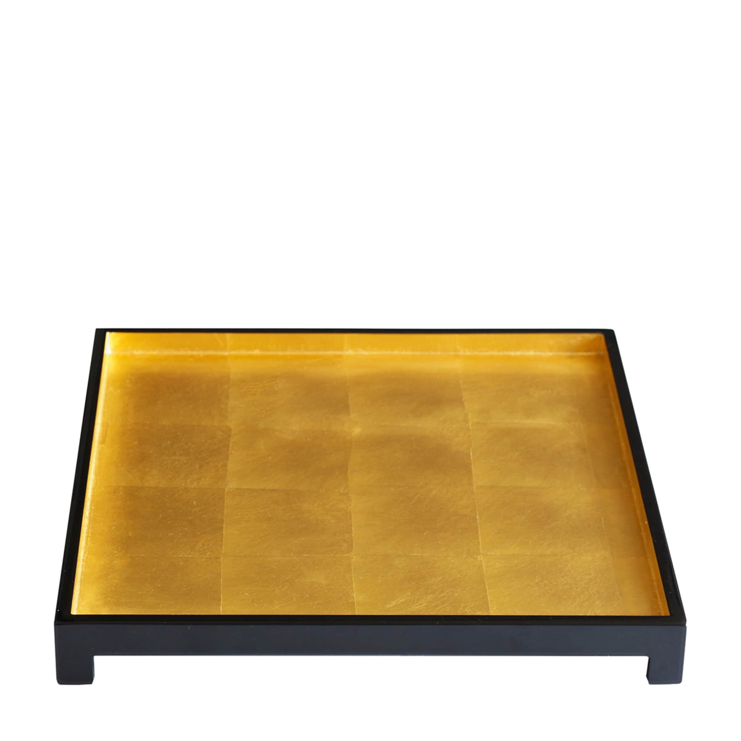 Square Gold Leaf The London Tray (40cm x 36cm)