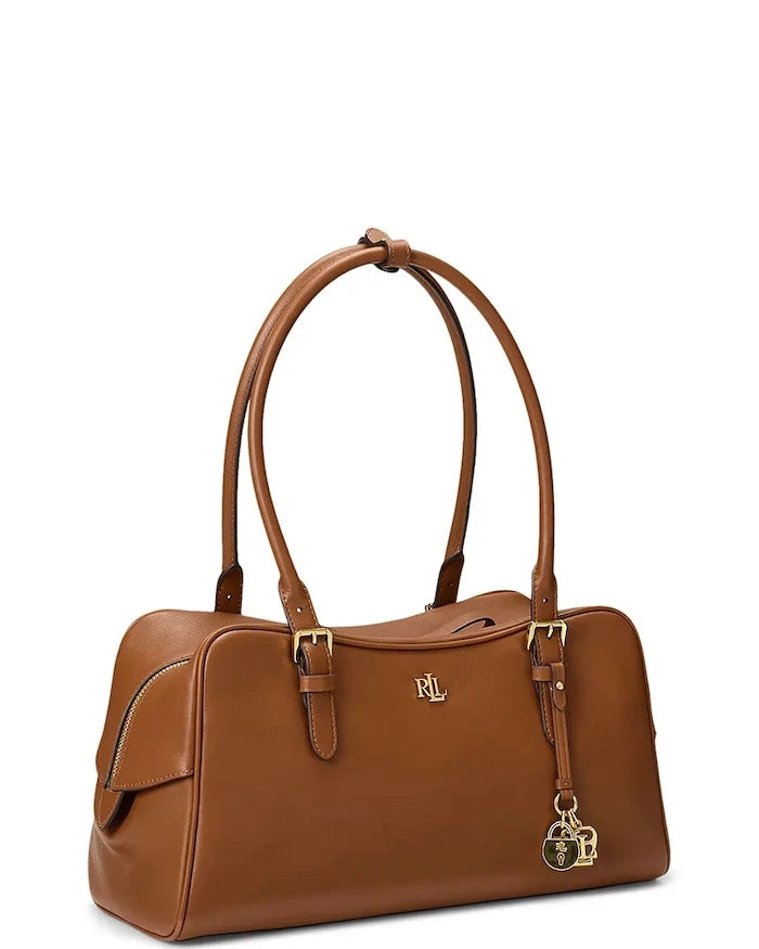 Lauren Ralph Lauren deri kadın baget çanta