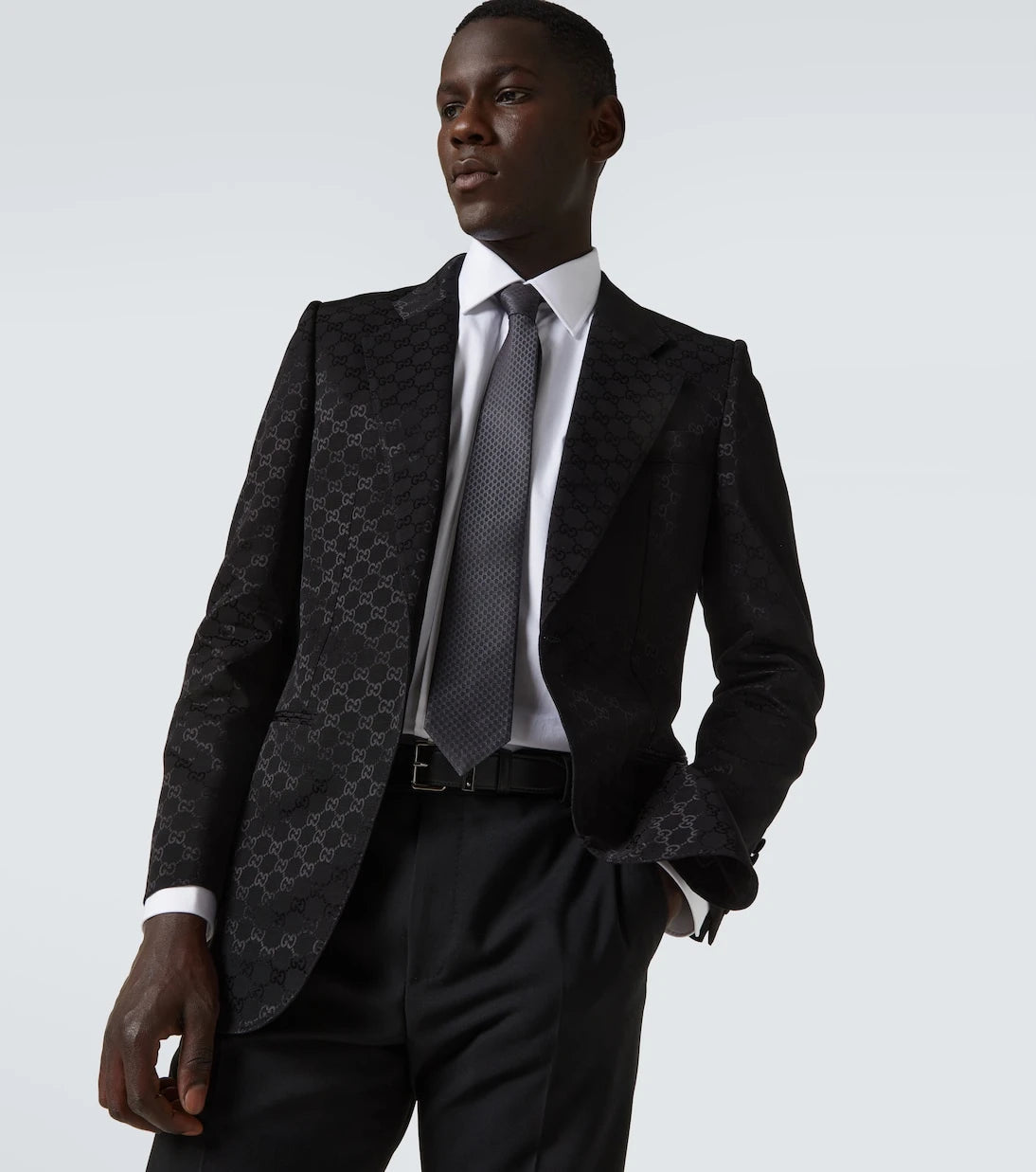 Gucci - GG silk jacquard tie