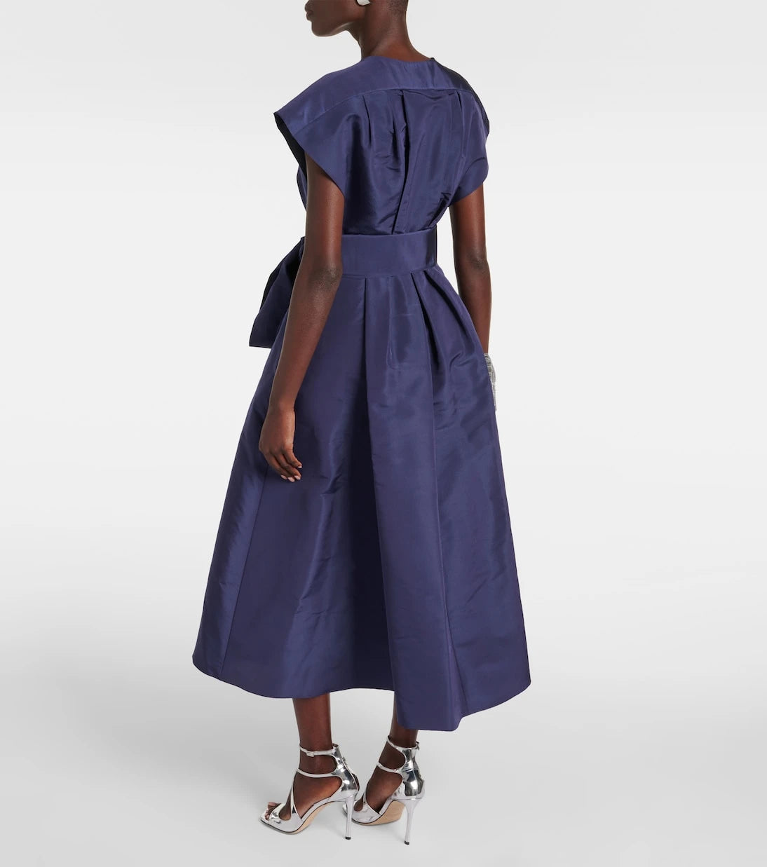 Carolina Herrera - Bow-detail silk midi dress