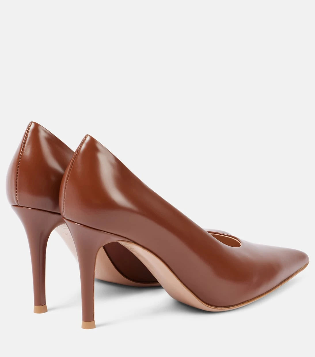 Gianvito Rossi - حذاء جيانفيتو 85 الجلدي بكعب عالٍ