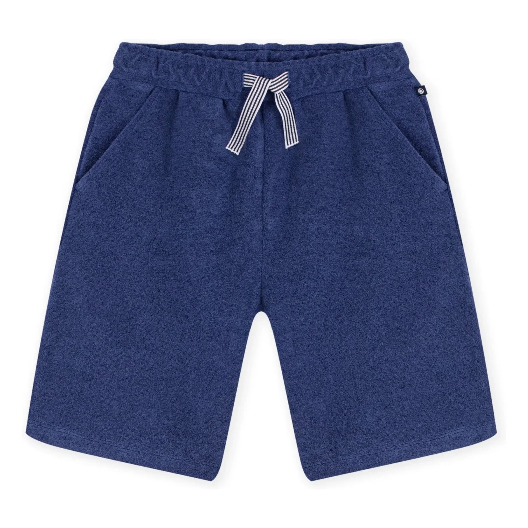 Petit Bateau - Uni Sponge Bermuda Shorts | Dark Blue