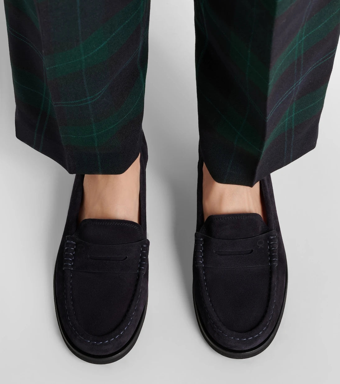 Gianvito Rossi - Vernon suede penny loafers