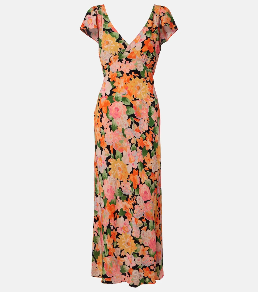 Rixo - Cathy floral crêpe midi dress