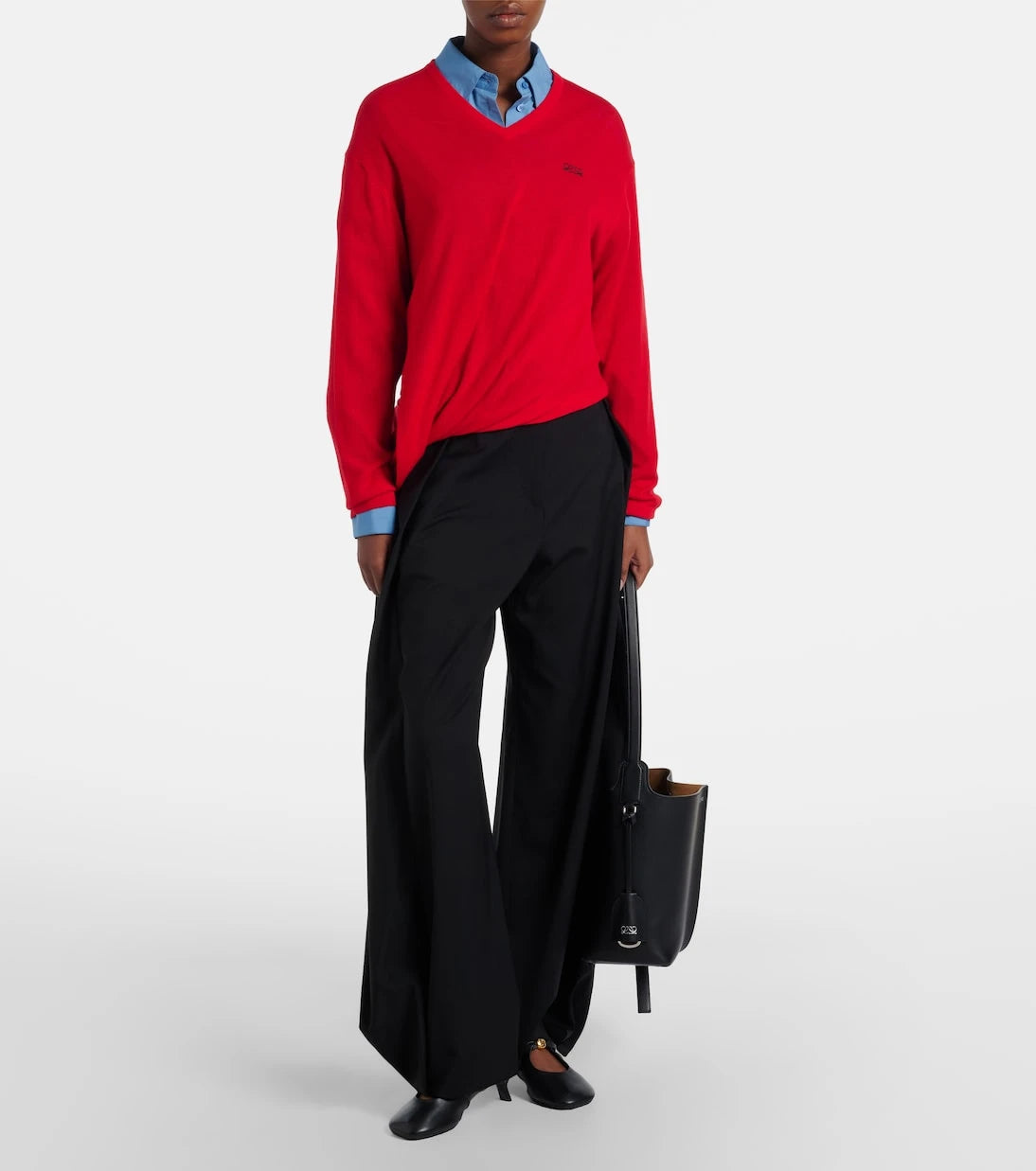 Loewe - Pebble Soft leather mules