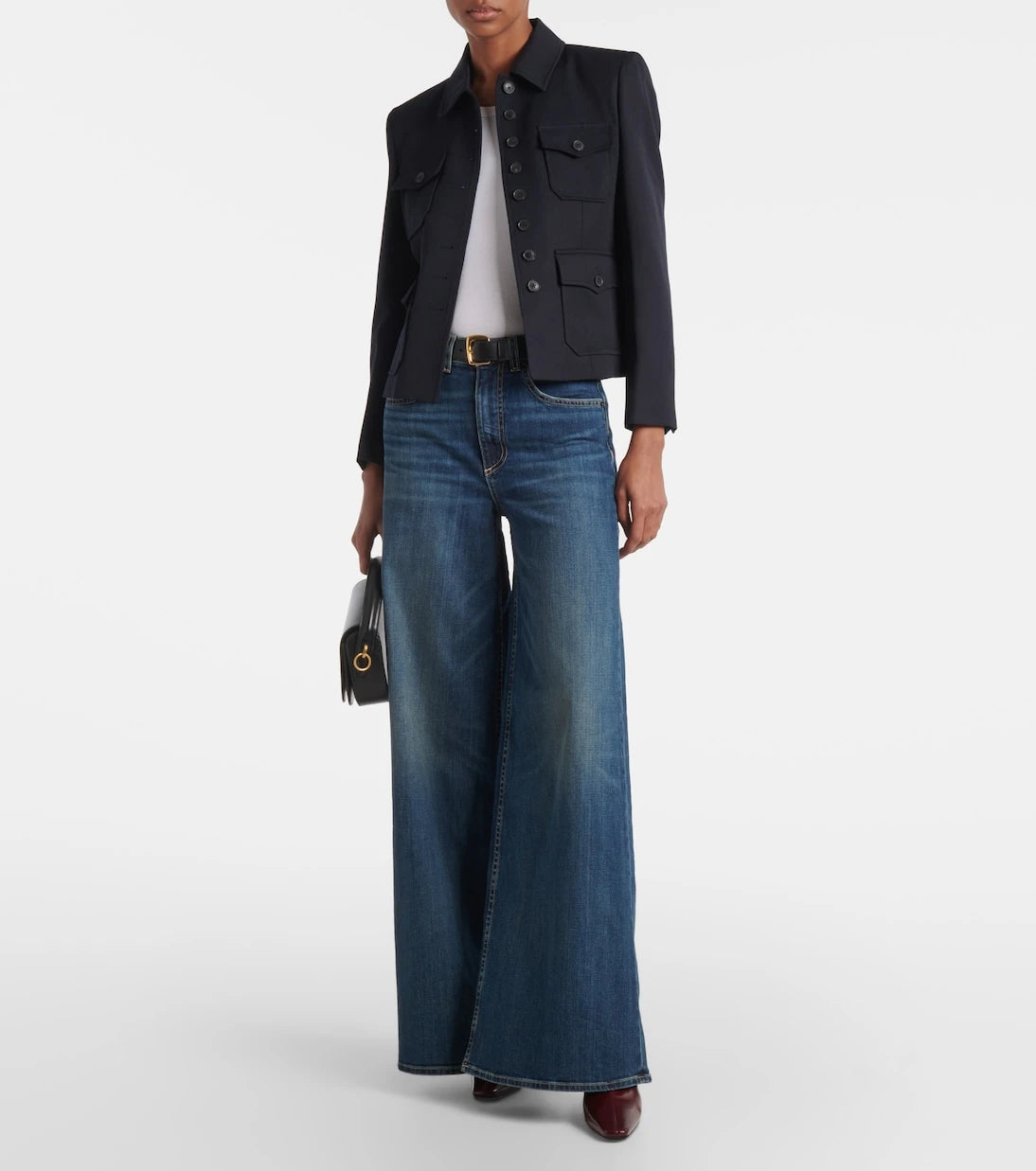 Nili Lotan - Rolland mid-rise wide-leg jeans