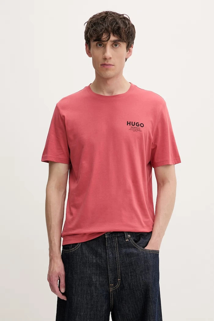HUGO Blue erkek pamuklu tişört Nesptee