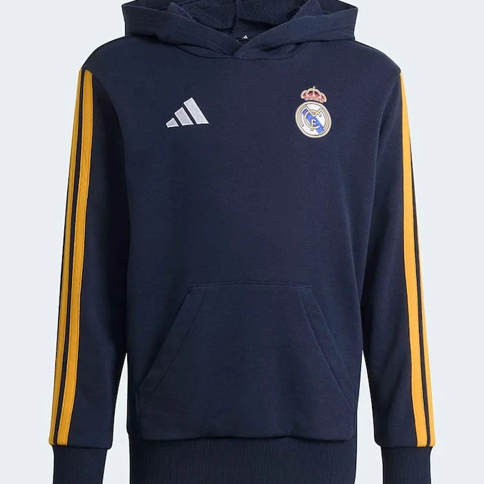 adidas Performance çocuklar için pamuklu kapüşonlu REAL MADRID sweatshirt