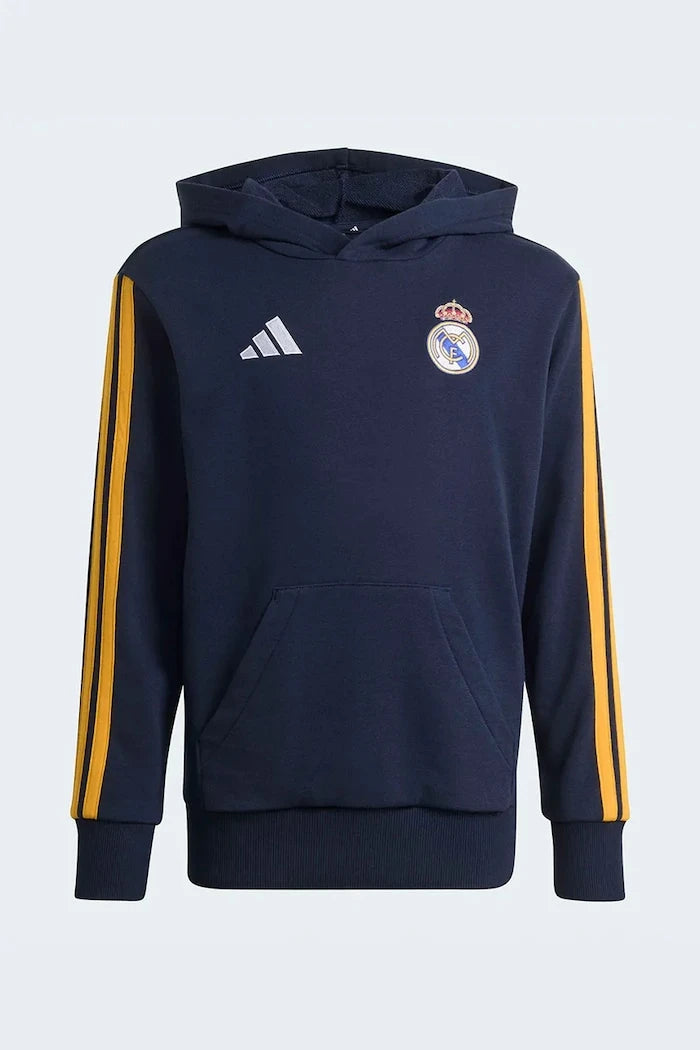 adidas Performance çocuklar için pamuklu kapüşonlu REAL MADRID sweatshirt