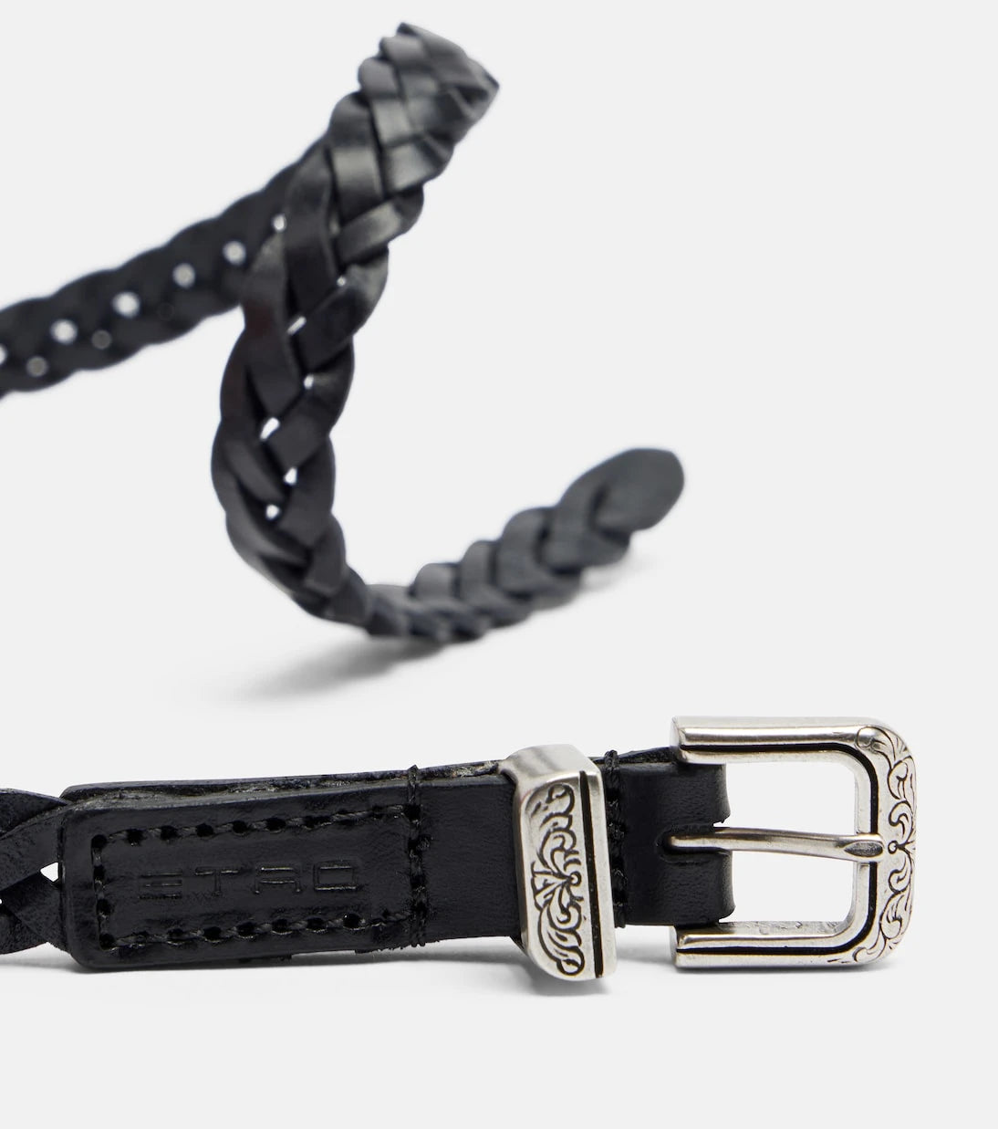 Etro - Braided leather belt